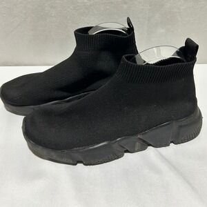 Mudd Black Sock Sneakers Chunky Platform Casual Shoes‎ Womens Size 8 Lightweight